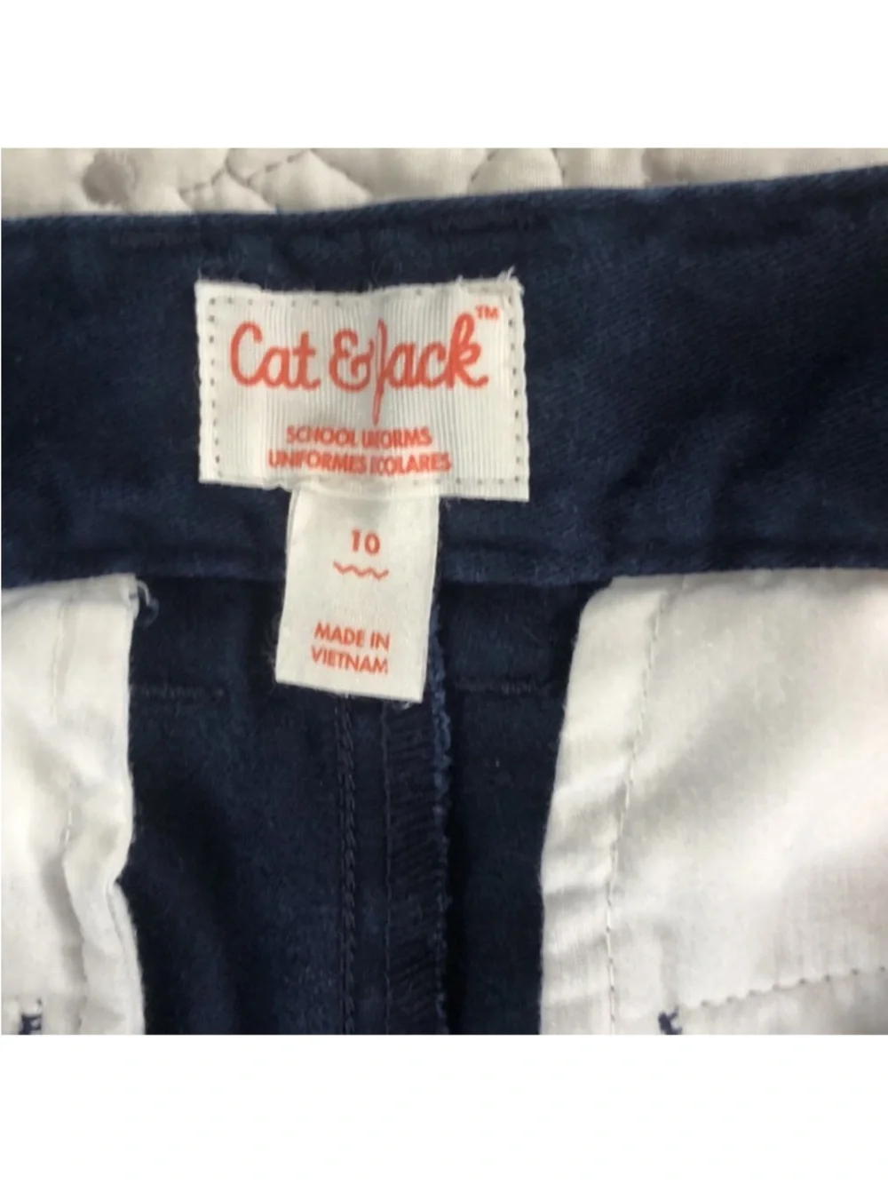 Cat & Jack Boy’s Navy School Uniform Shorts Size 10
